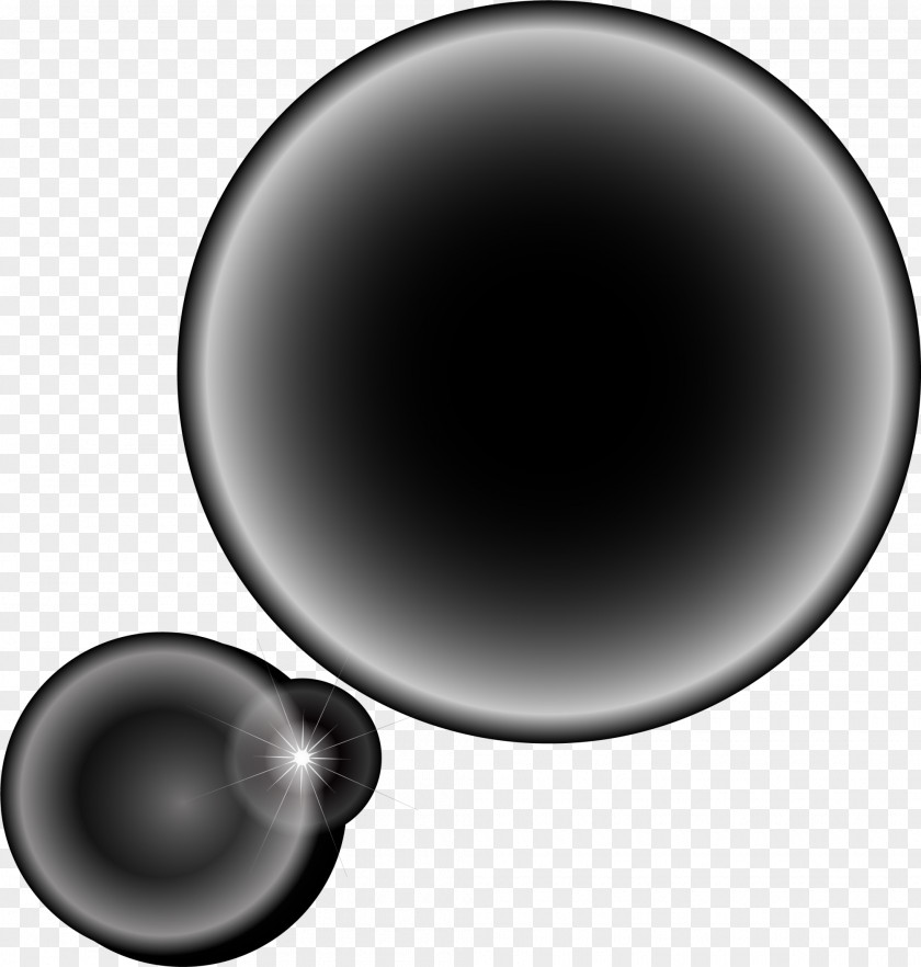 Black Fresh Circle White Sphere PNG