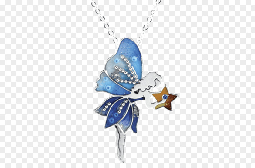 Fantasy Blue Crescent Locket Necklace Fairy Charms & Pendants Earring PNG