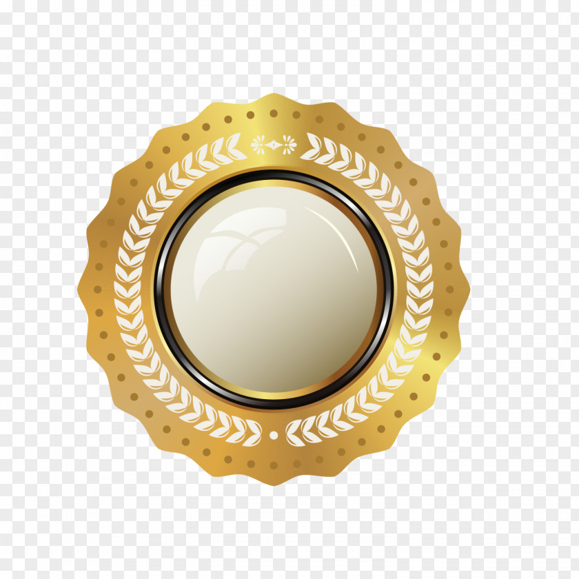 Luxury Gold Badge PNG