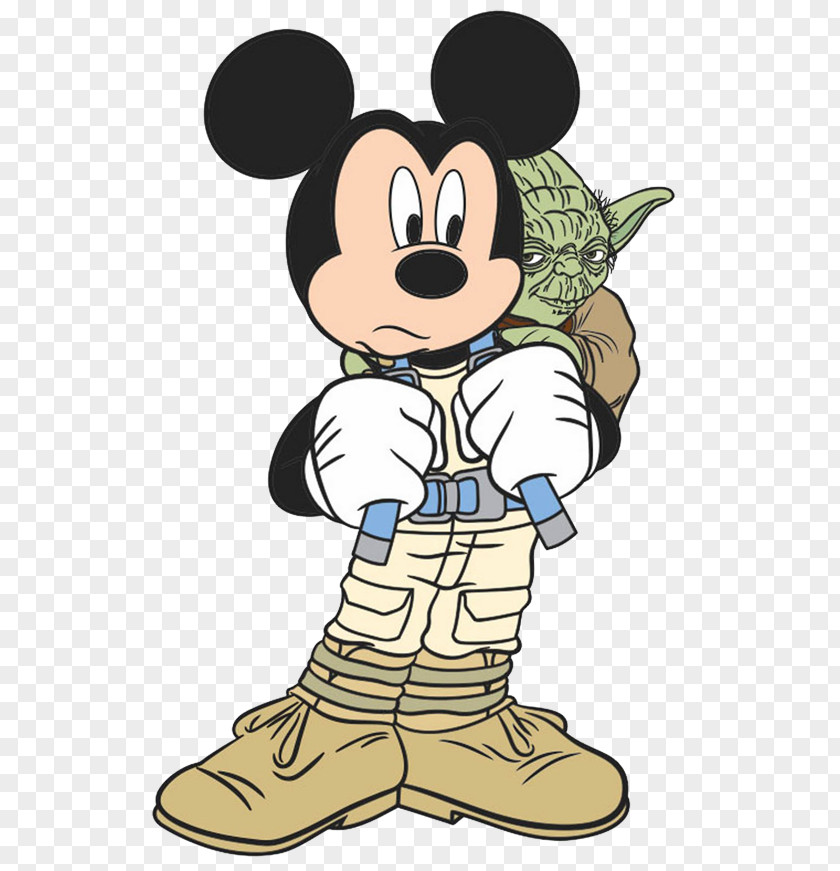 Mickey Mouse Yoda Minnie Star Wars Clip Art PNG