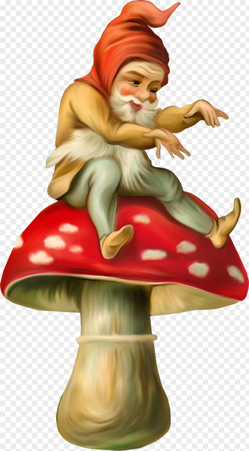 Gnome Garden Edible Mushroom Clip Art PNG