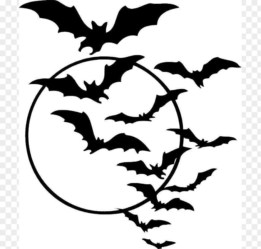 Halloween Moon Clipart Bat Clip Art PNG