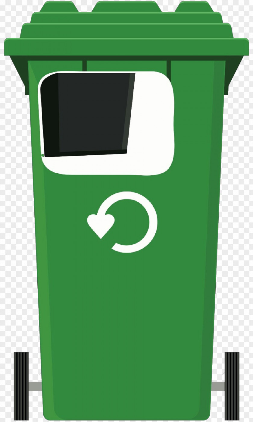 Recycling Waste Containment Green Container Bin PNG