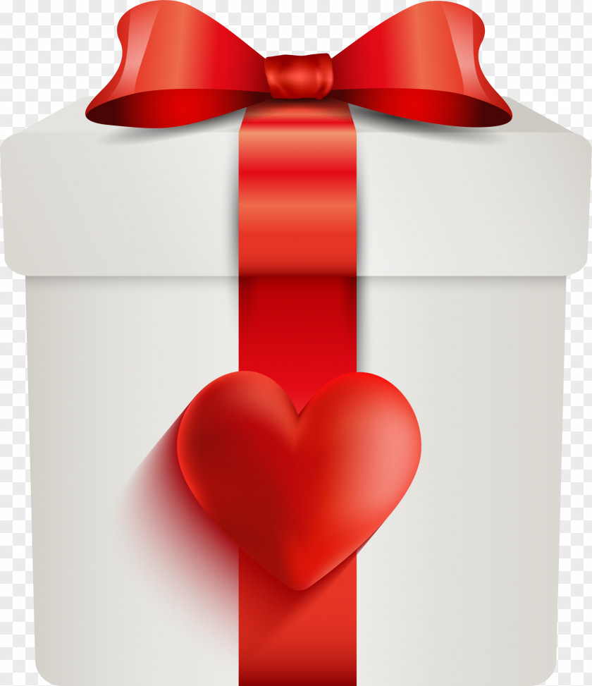Red Love Gift Box PNG