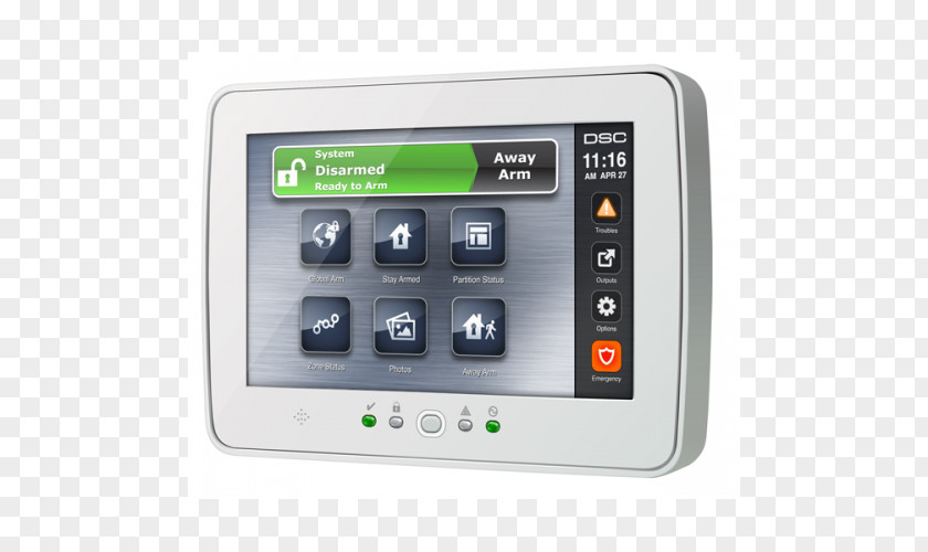 Security Alarms & Systems Keypad Touchscreen Alarm Device Display PNG