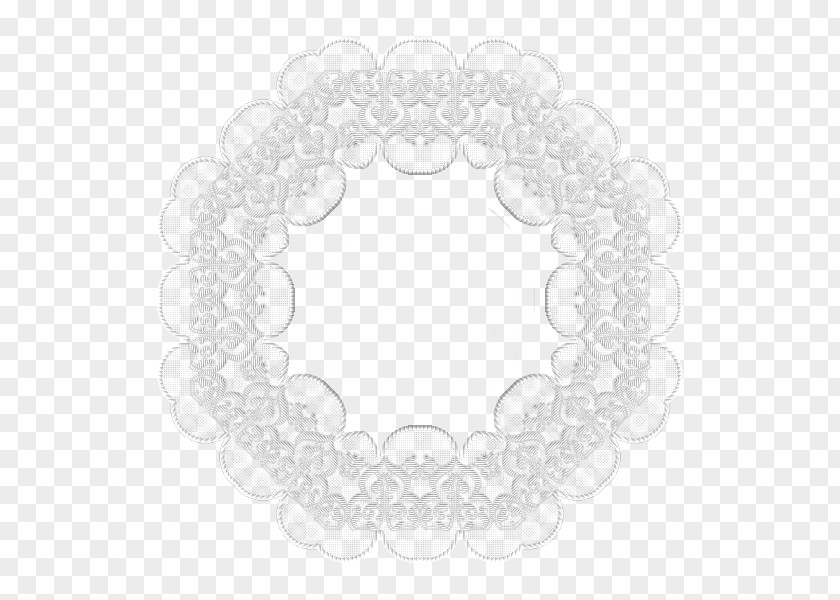 Serrated Lace Circle PNG