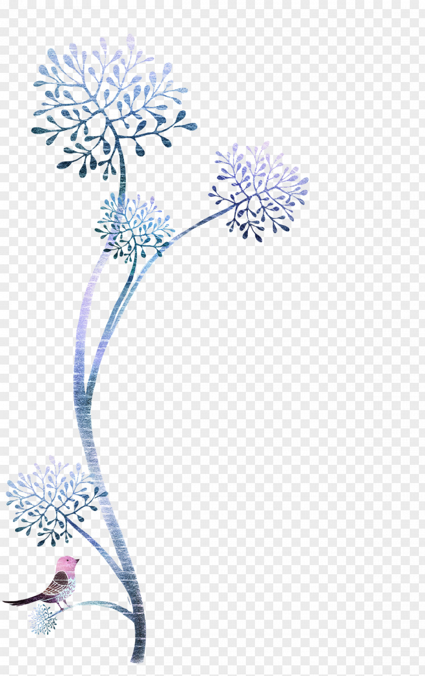 Winter Plant Poster Decorative Material Vecteur PNG