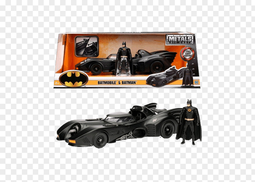 Batmobile Batman Die-cast Toy Model Car Jada Toys PNG