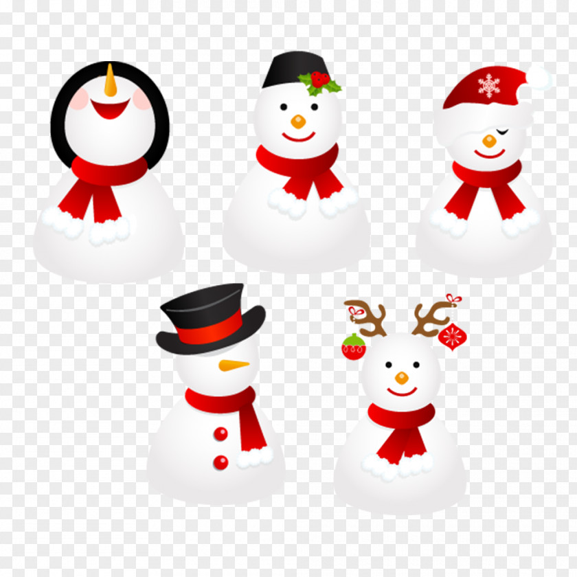 Christmas Smiling Snowman ICO Icon PNG