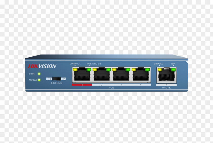 Power Over Ethernet Network Switch Hikvision Port PNG