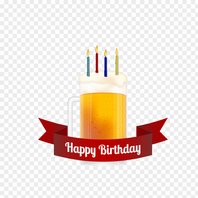 Ribbon Beer Birthday Cards PNG beer birthday cards clipart PNG