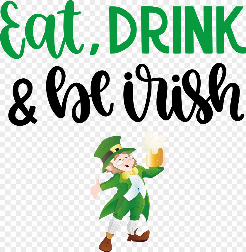 St Patricks Day Saint Patrick Eat Drink And Be Irish PNG