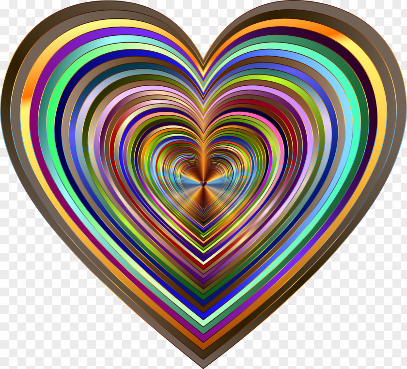 Tunnel Heart Psychedelic Art Psychedelia Clip PNG