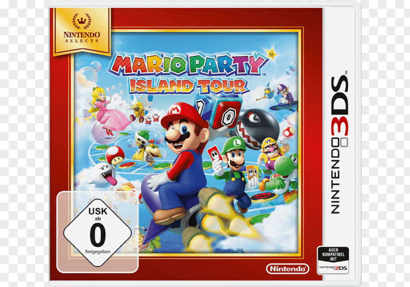 Nintendo Mario Party: Island Tour The Top 100 Party Star Rush DS 3DS PNG