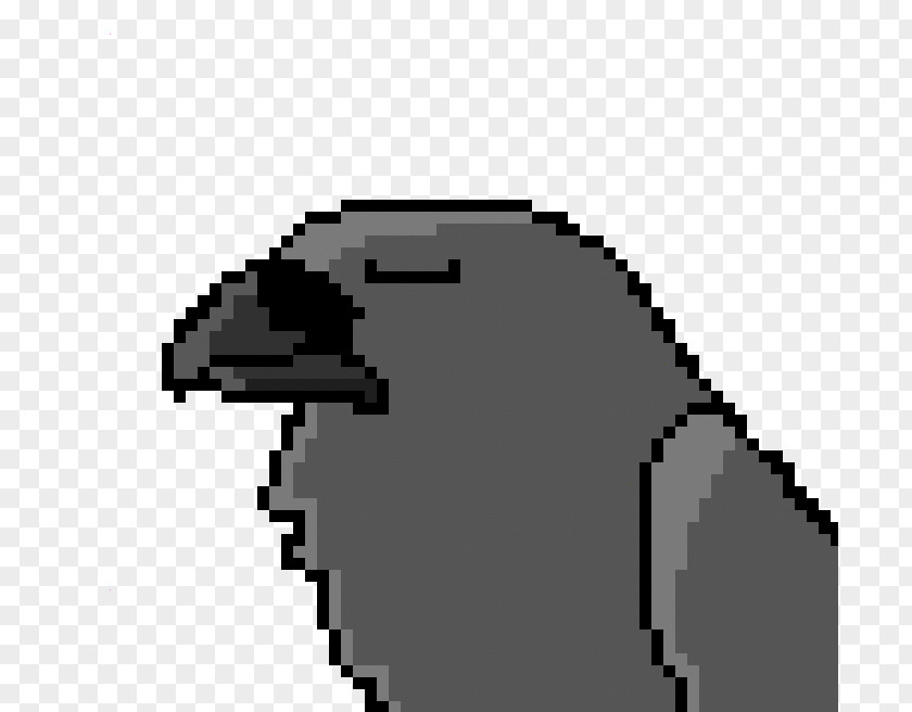 Raven Pixel Art Sprite PNG