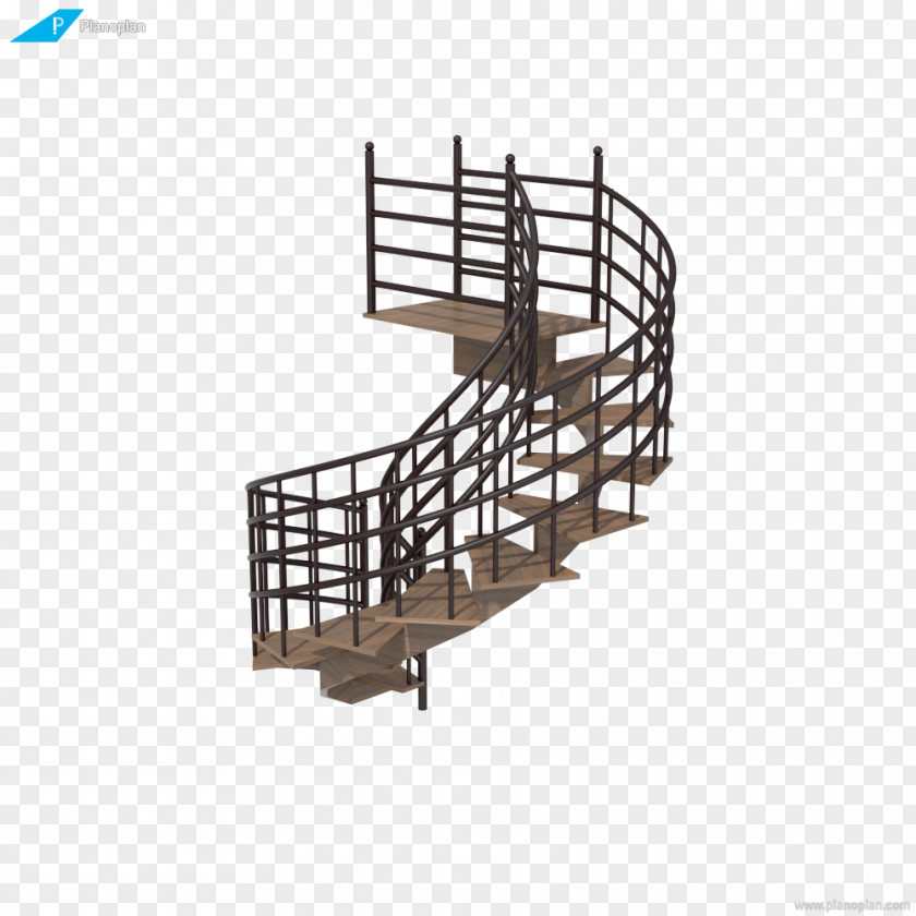 Stairs Plan Line Angle Steel PNG