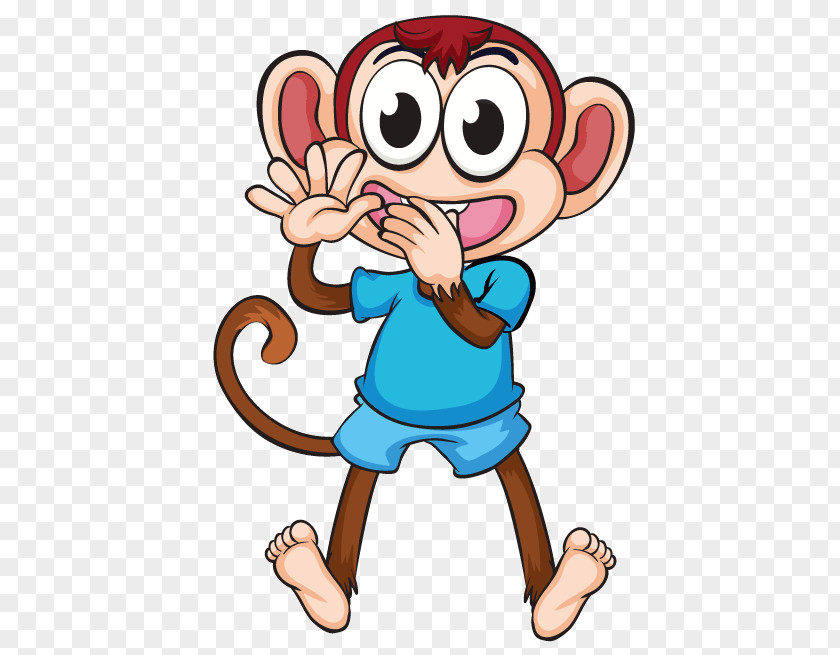 Cartoon Monkey Vector Graphics Stock Illustration Clip Art PNG