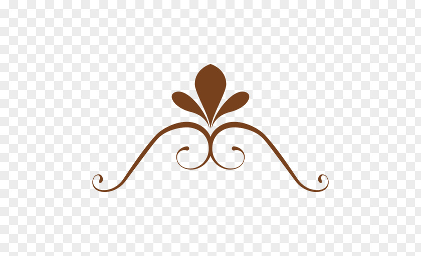 Floral Ornament Curve Clip Art PNG