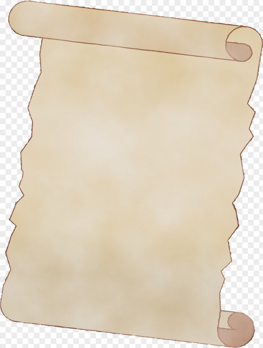 Paper Product Scroll Beige PNG