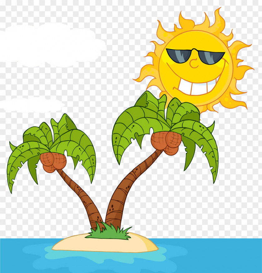 Exposure To The Desert Island Cartoon Royalty-free Clip Art PNG