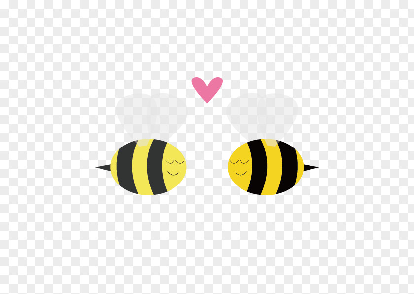 Cartoon Bee Love Text Citation Quotation PNG