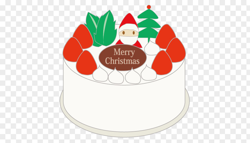 Santa Claus Christmas Cake PNG