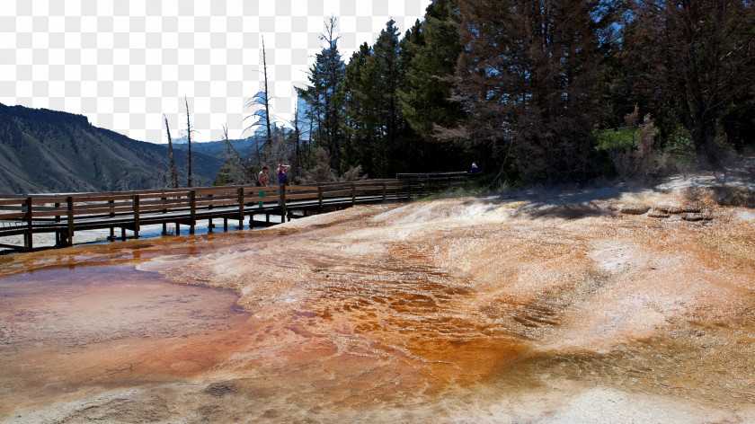 Yellowstone Park Five Water Resources Landscape PNG