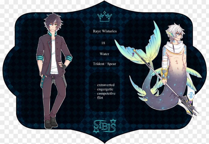 Saint Aries Character Sheet Drawing Merman Player PNG