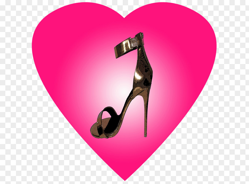 Shoe Footwear Valentines Day Heart PNG