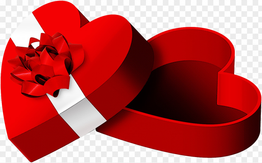 Carmine Ribbon Valentine's Day PNG