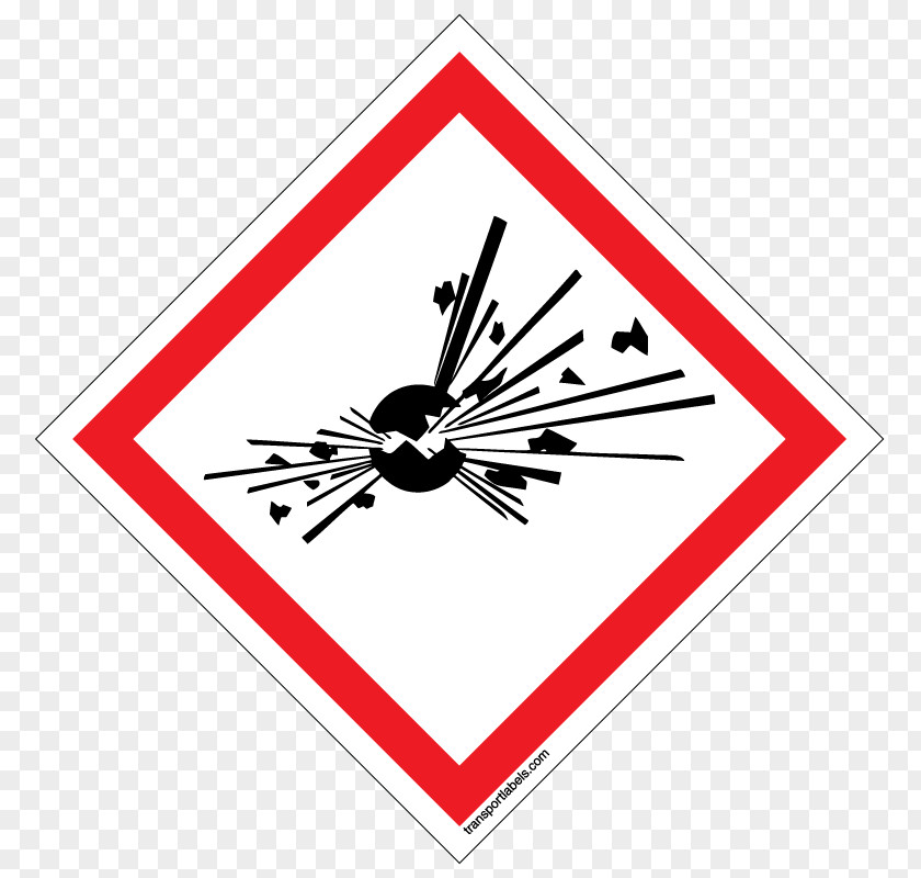 Explosive Stickers Globally Harmonized System Of Classification And Labelling Chemicals GHS Hazard Pictograms Communication Standard CLP Regulation PNG