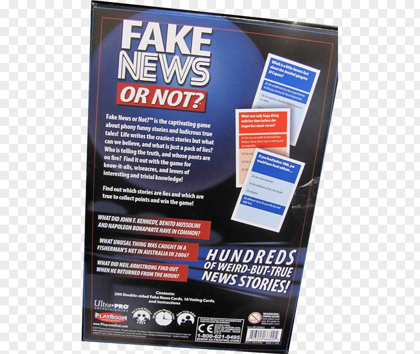 Fake News Board Game Card Display Advertising PNG