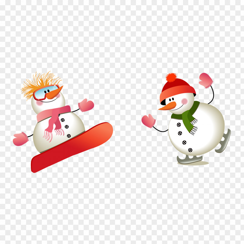 Snowman Illustration Santa Claus Christmas Royalty-free PNG