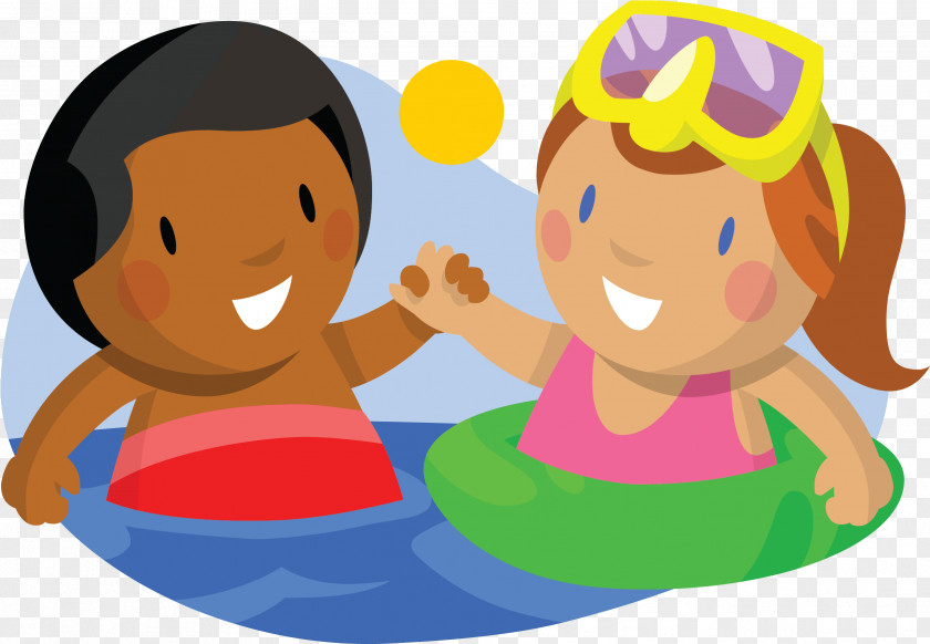 Pool Clipart Blue Clip Art Swimming Girl Vector Graphics PNG