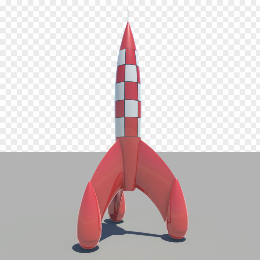 Rocket Model Destination Moon The Adventures Of Tintin 3D Modeling PNG