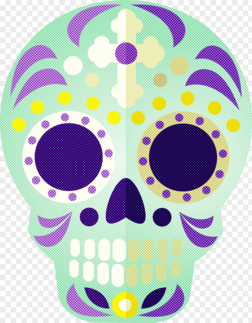 Skull Mexico Sugar Traditional PNG