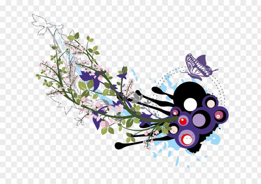 Vector Butterfly Pattern Graphic Design Flower PNG