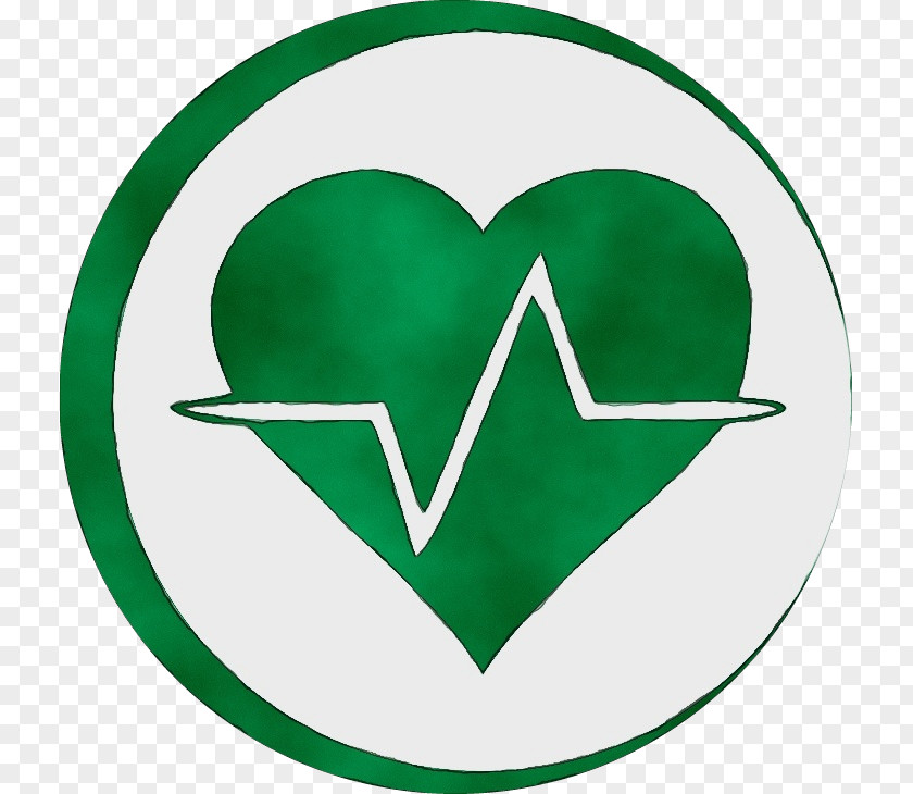 Emblem Heart Green Symbol Logo PNG