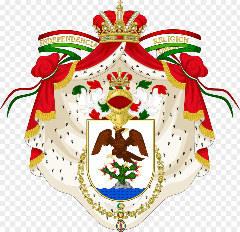 Escudo. First Mexican Empire Mexico Second Coat Of Arms House Iturbide PNG