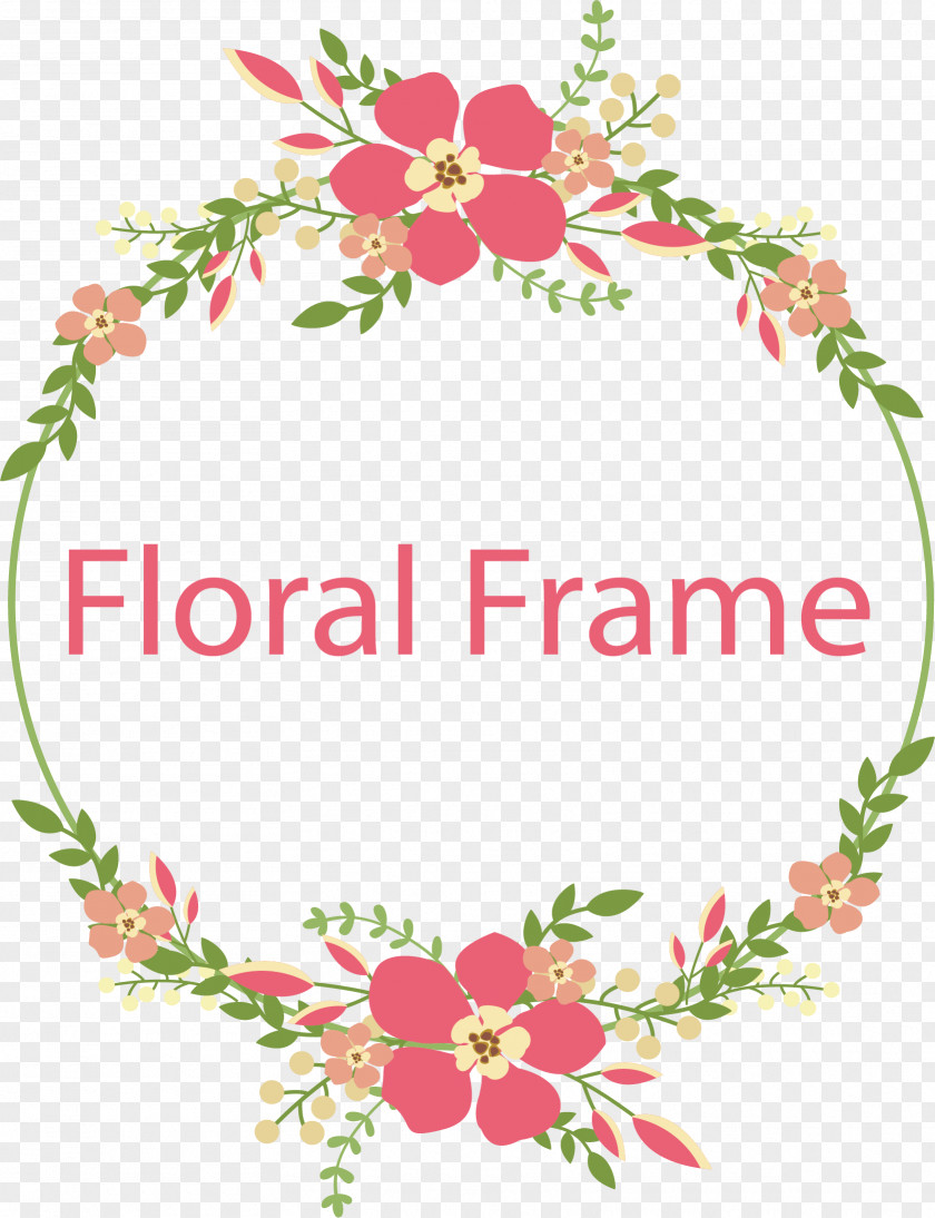 Flower Frame Vector Download PNG