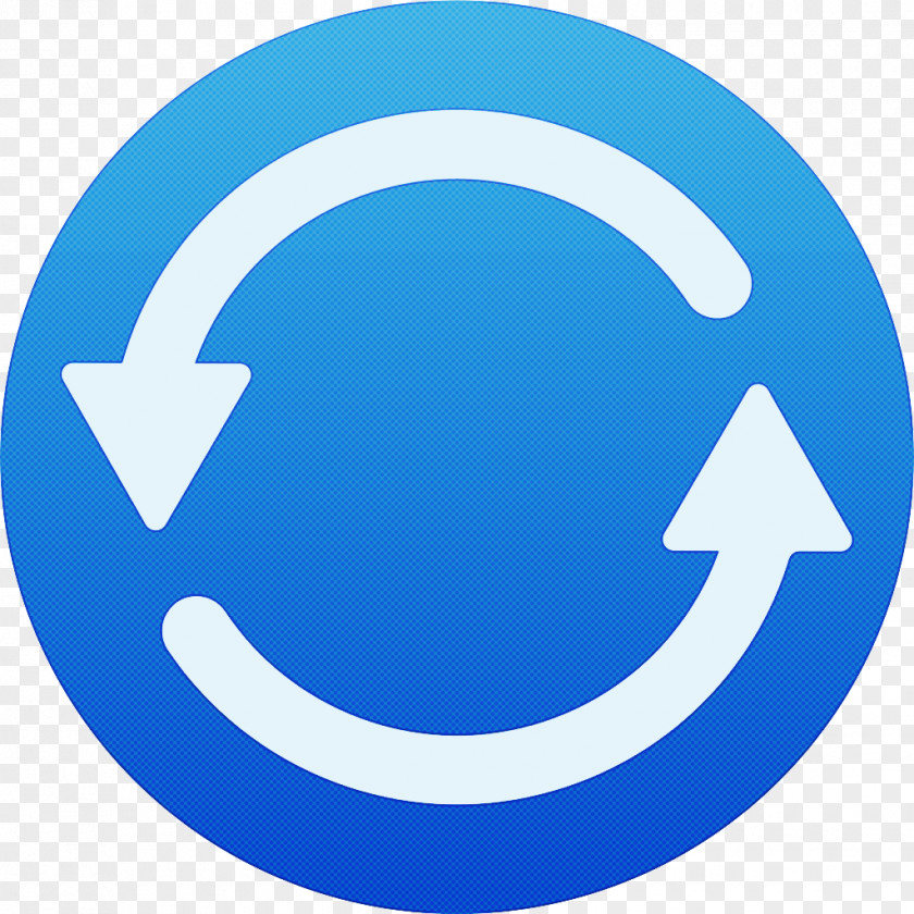 Sign Logo Blue Circle Electric Symbol Font PNG