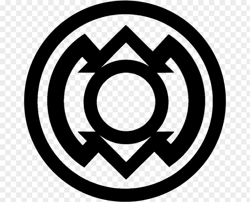 Symbol Green Lantern Blue Corps Black White Red PNG