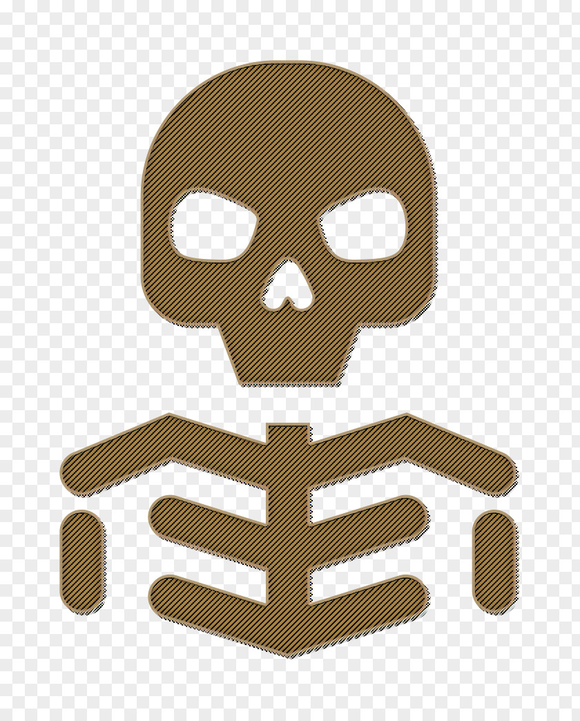 Symbol Logo Halloween Icon Horror Skeleton PNG