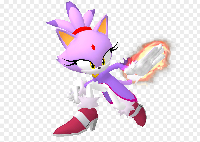 Cat Blaze The Sonic Hedgehog Rendering PNG