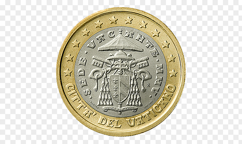 Coin Vatican City Euro Coins 1 PNG