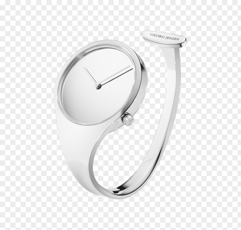 Georg Jensen Quartz Clock Dial Watch Jewellery PNG