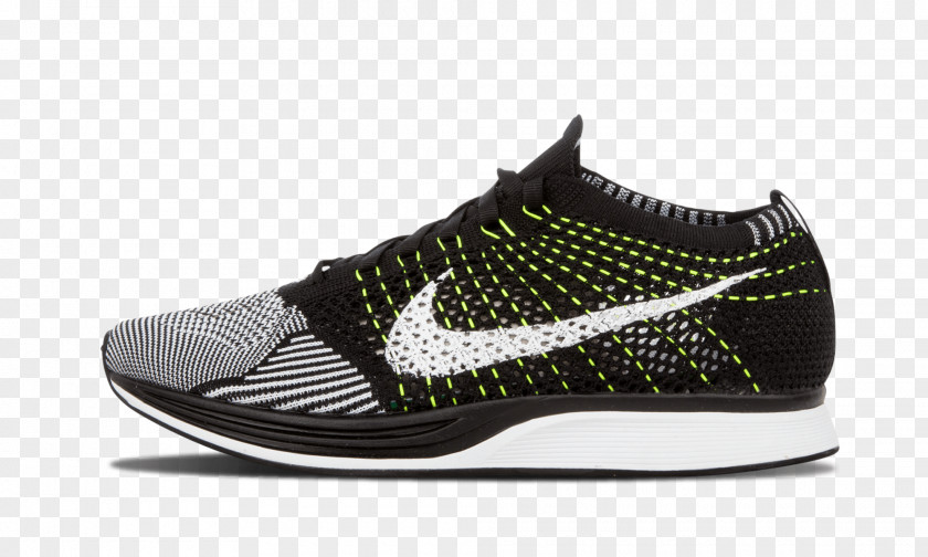 Nike White Flyknit Racer 526628 002 Free Sports Shoes Mens PNG