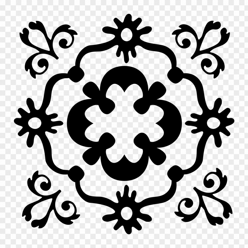 Design Floral Leaf Symmetry Pattern PNG