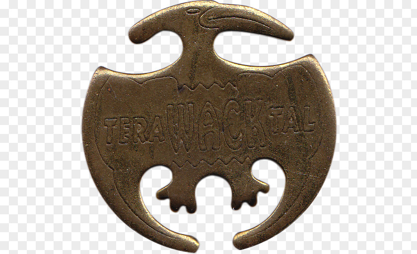 Metallic SuperMan Logo Milk Caps Metal Bronze Brass TERA PNG