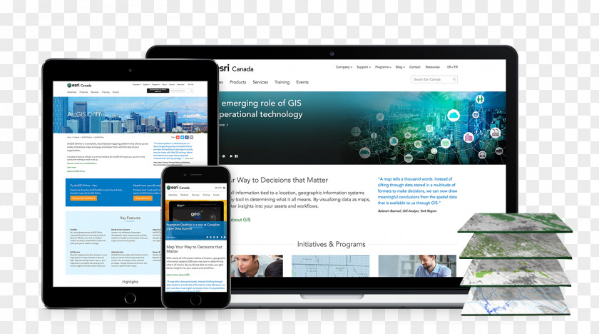 Mock Showcase Enterprise GIS Esri Canada Computer Software PNG